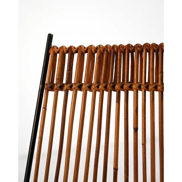 Bamboo and Metal Chairs, 1960s, Set of 2 For Sale - Image 4 of 13