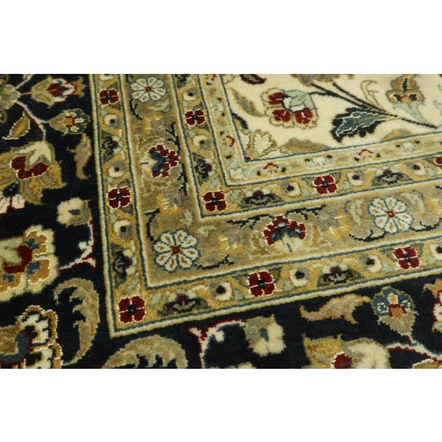 Traditional Tabriz Pattern Approx. 10 X 14 Large Wool Rug For Sale - Image 3 of 11