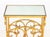 Hollywood Regency Hollywood Regency Mirrored Gilt Brass Side Table For Sale - Image 3 of 8
