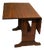 Crafters and Weavers Mission Solid Oak Drop Leaf Dining Table - Walnut (W1) For Sale