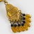 Henry Perichon Bronze Necklace With Black Jet and Topaz Glass Cabochons For Sale - Image 10 of 11