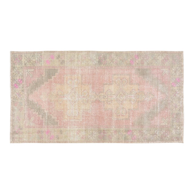 Vintage Turkish Anatolian Hand Knotted Wool Rug, 4'8"x9' For Sale