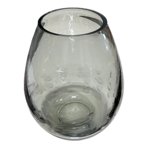 Vintage Handblown Glass Vase Made in Poland