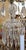 1950's Hollywood Regency French Style Brass & Crystal 12 Light Chandelier For Sale - Image 10 of 14