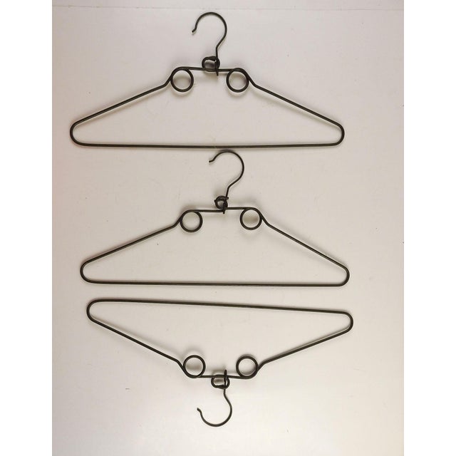 Vintage Sculptural Heavy Wire Clothes Hangers Set Of 3 Chairish