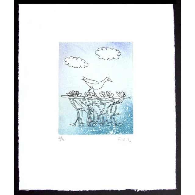 François-xavier lalanne histoire naturelle original etching on copper by françois-xavier lalanne. numbrered and signed...