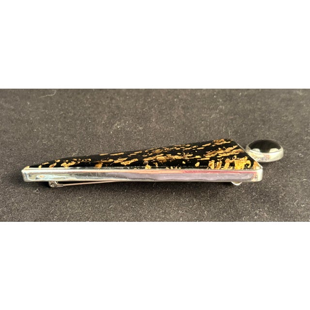 Metal Sterling Silver Designer Jewelry. Signed Pendant Brooch "Godess Millennium" by Barbie Koncher For Sale - Image 7 of 12