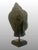 Antique Bronze Ayutthaya Buddha Head Thai Sculpture, Mounted For Sale - Image 4 of 12