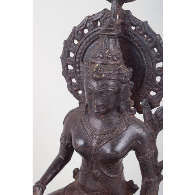 19th Century Seated Buddhist Figure in Bronze, Asia For Sale - Image 4 of 6