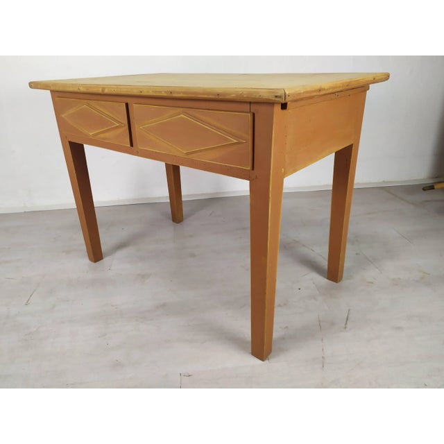 Lozenge Farmhouse Table For Sale - Image 5 of 18