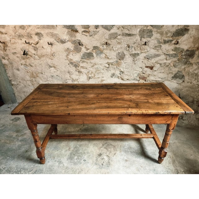 Antique Louis Philippe Dining Table with Walnut Top, 1800s For Sale - Image 10 of 18