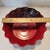Vintage Handmade Ruffled Ceramic Bowl Red & Brown Drip Glaze Studio Pottery For Sale - Image 9 of 9