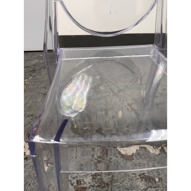 Philippe Starck Style Ghost Side Chairs, Set of Four For Sale - Image 11 of 12