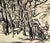 Forest Landscape in Sumi Ink on Paper by Schmidt For Sale - Image 4 of 8