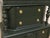 Antique Hunter Green Highboy Dresser With Ornate Carved Details For Sale - Image 11 of 11