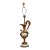 Antique Gilded Metal Lamp Renaissance Style Ornate Ewer Designed Figural Details For Sale