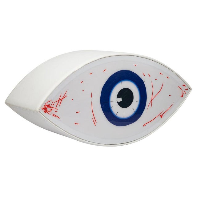 Blue Le Temoin Sculpture by Man Ray for Studio Simon, 1990s For Sale - Image 8 of 8