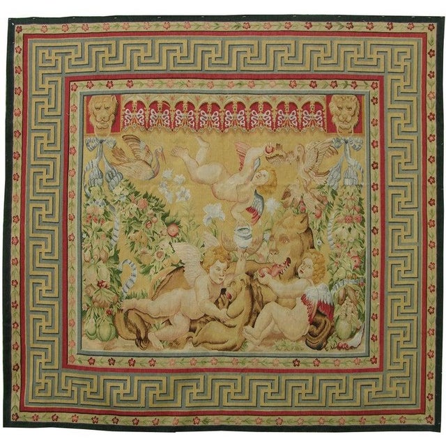 Vintage Tapestry Depicting Angels For Sale In Los Angeles - Image 6 of 9