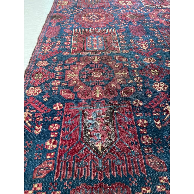 Traditional Antique Indian Agra Traditional Design Rug 6'8''x3'11'' For Sale - Image 3 of 7