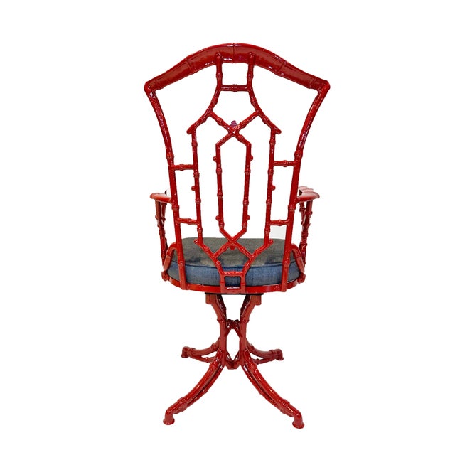 Kessler Industries 1960s Chinoiserie Chippendale Outdoor Dining Set For Sale - Image 4 of 16