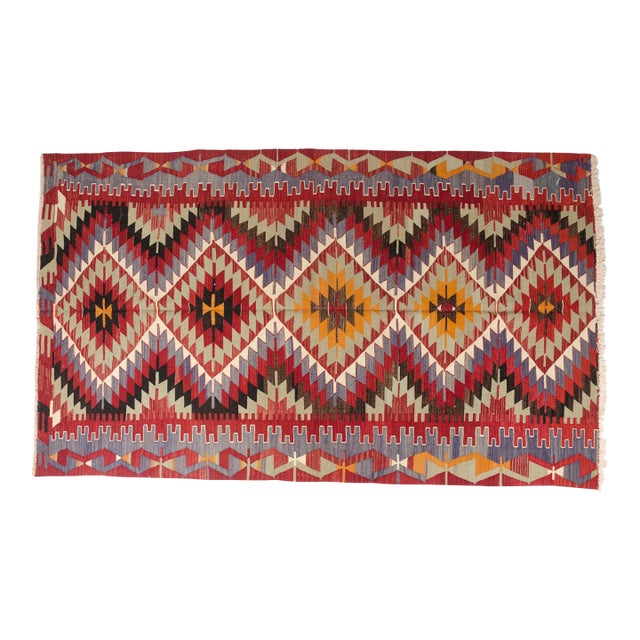 Vintage Anatolian Kilim Rug For Sale