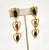 Napier Vintage 1995 Signed Napier Faux-Sapphire, Citrine & Amethyst Chandelier Clip Earrings - 2 Pieces For Sale - Image 4 of 8