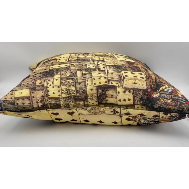 Cole & Son Fornasetti "House of Cards" Silk Down Throw Pillow, 20 Inches For Sale - Image 11 of 14