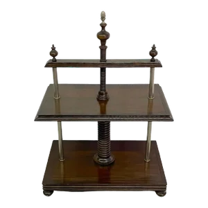 Mid 20th Century Model of a European Bookpress End/Side Table