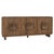 Solid smooth mango wood sideboard with six doors. Carved round bowl style handles add style and balance. Hole cutouts in...