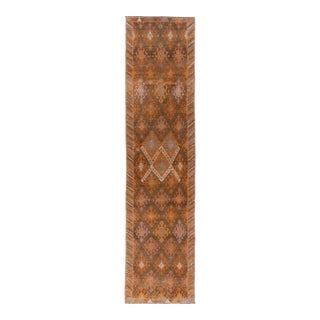 Vintage Circa 1940 Turkish Oushak Runner 2ft 10in X 11ft 11in For Sale