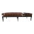Black Bench With Cowhide Upholstery For Sale