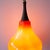 Brown Vintage Orange Glass Pendant Light, 1960s For Sale - Image 8 of 15