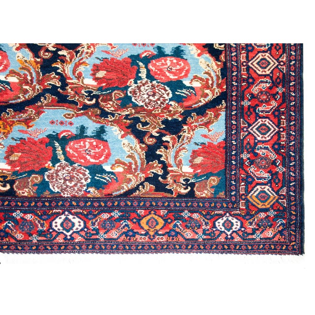 Persian Early 20th Century Senneh Rug For Sale - Image 3 of 15