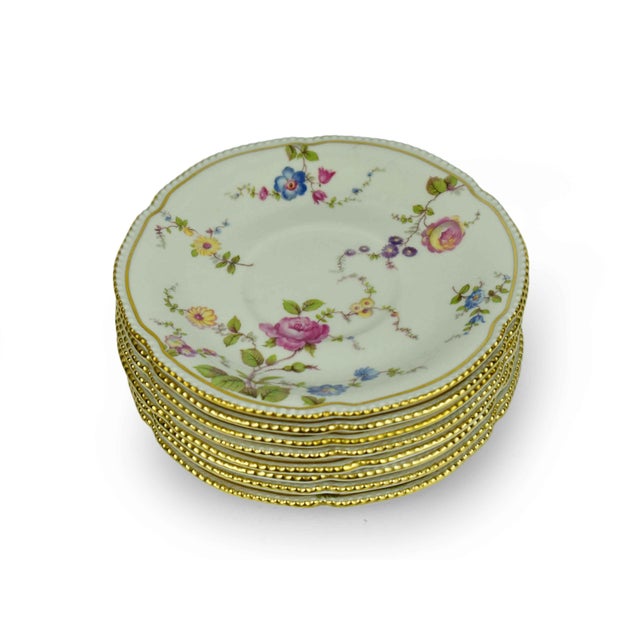 This exquisite set of eight vintage saucers from Castleton China showcases the timeless Sunnyvale pattern, a celebrated...