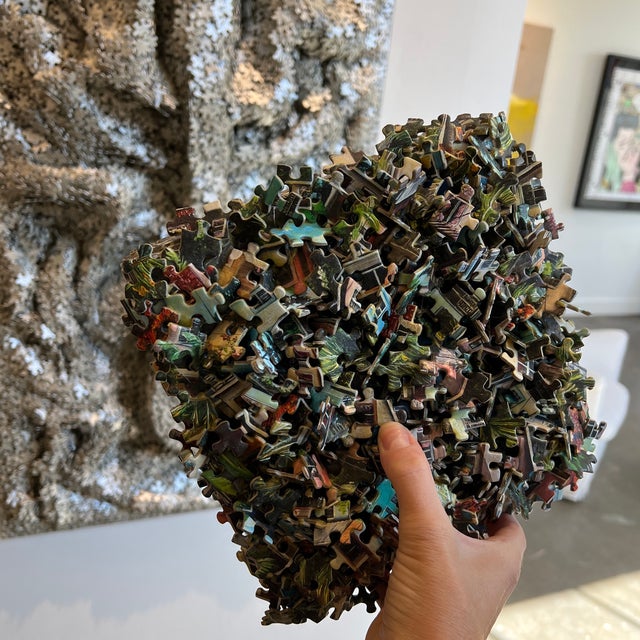 "Bahama Breeze" Abstract Mixed-Media Sculpture by Jeffrey Wilcox Paclipan For Sale - Image 11 of 13