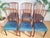 1960s Mid-Century Dining Chairs in Teal Blue Velour by Greaves & Thomas, 1960s, Set of 6 For Sale - Image 5 of 18