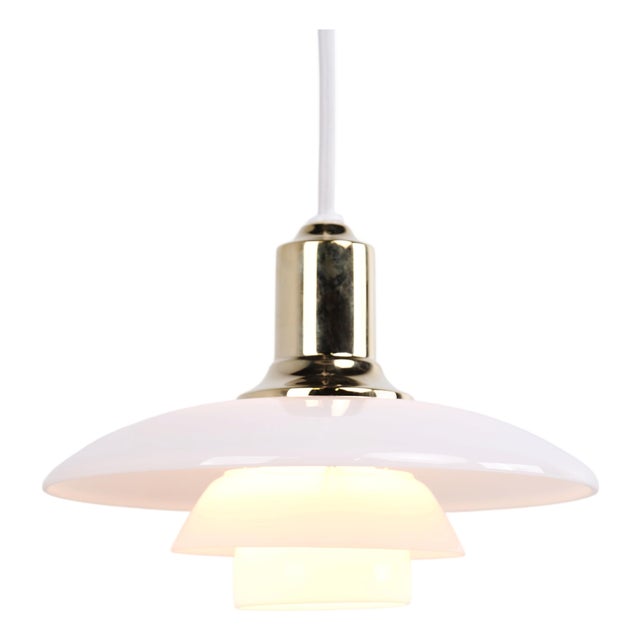 Model PH 2/1 Pendant Lamp in Brass by Poul Henningsen for Louis Poulsen For Sale