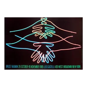 1985 Bruce Nauman 'Big Welcome' Pop Art Multicolor,Blue,Green USA Offset Lithograph