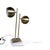 Mid-Century Brass Table Lamp with Dual Orb Marble Base, 1960s For Sale - Image 6 of 9