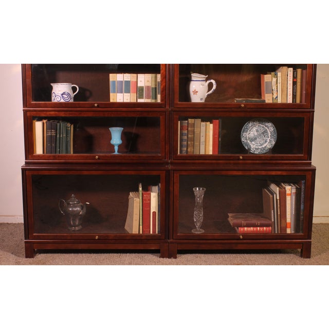 Mahogany Stacking Bookcases, 1990s For Sale - Image 3 of 12