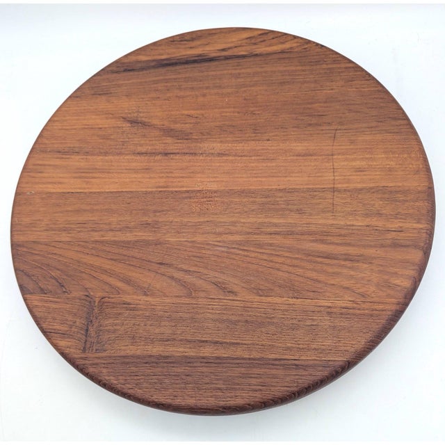 1980s Jens Quistgaard Dansk Teak Wood Partitioned Snack Bowl For Sale - Image 9 of 10
