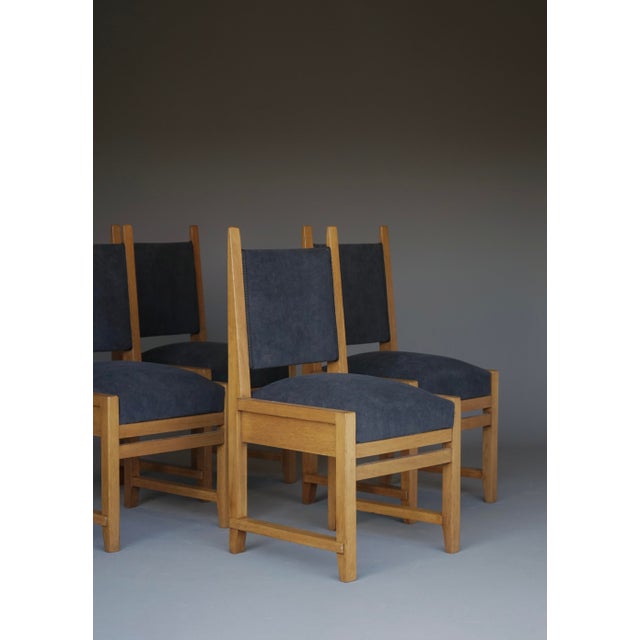 Hague School Dining Chairs attributed to Henk Wouda, 1920s, Set of 4 For Sale - Image 4 of 18