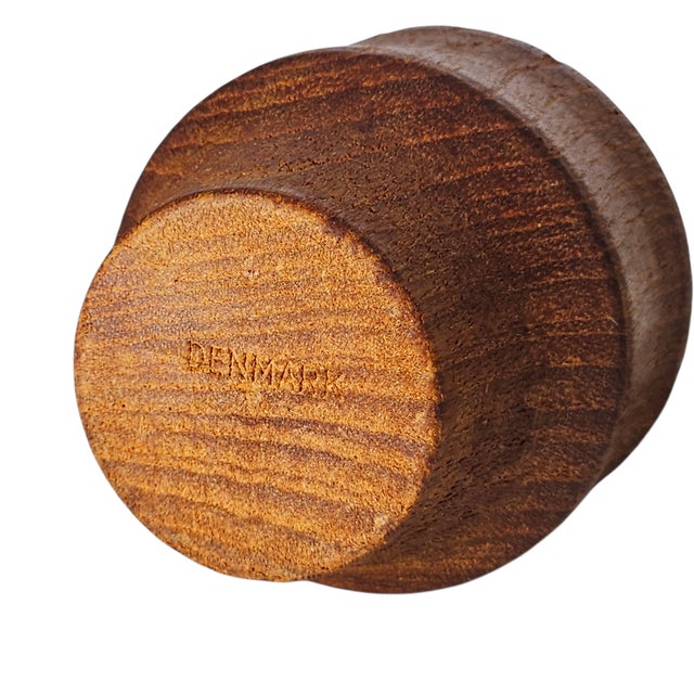 Dansk Handblown Glass Decanter With Teak Stopper, Attributed to Gunnar Cyren, c.1960s For Sale - Image 9 of 9