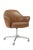 Knoll Desk Chair in Contrasting Saddle Leather/Suede, Vintage Swivel Base For Sale