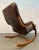 Mid 20th Century Vintage Bentwood and Leather Rocking Chair For Sale - Image 5 of 12