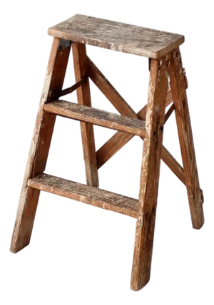 Vintage Wood Step Ladder