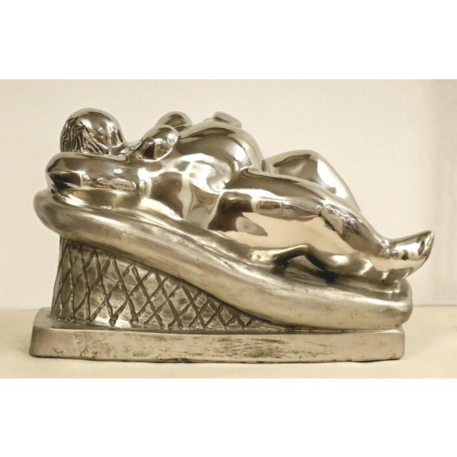Contemporary Contemporary Stainless Steel Little Goddess Table Sculpture by Jerry Soble 1990s For Sale - Image 3 of 10