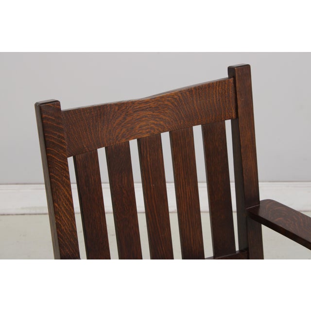 Set of 6 Stickley Mission Oak Dining Chairs For Sale In Philadelphia - Image 6 of 18