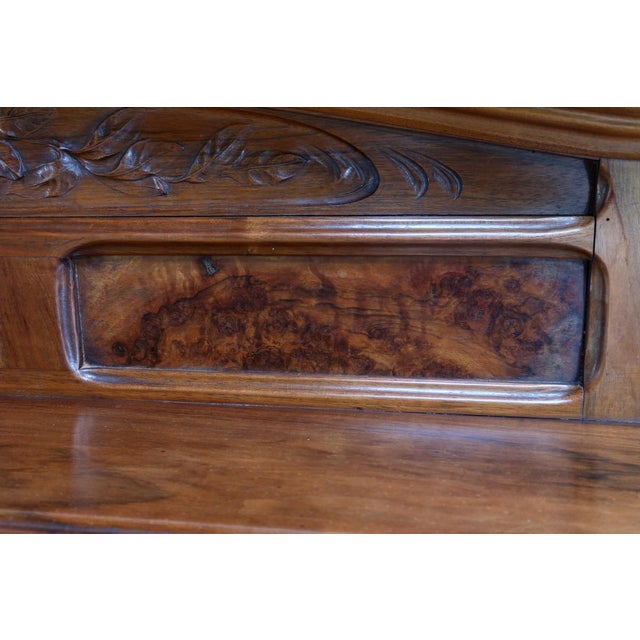 Art Nouveau Walnut Server, 1900 For Sale - Image 10 of 18