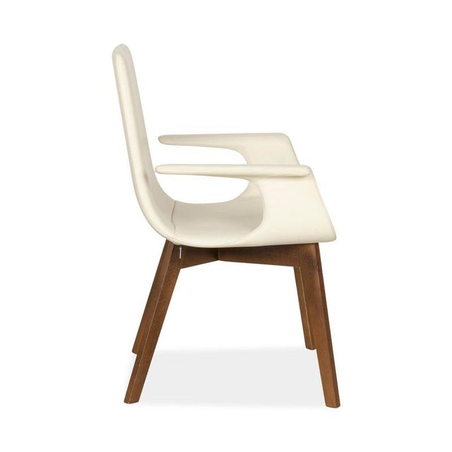 D27 Leather Chairs in Cream from Hülsta, Set of 4 For Sale - Image 9 of 13